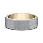 Ammara Stone 6.5mm Comfort-fit Design Wedding Ring