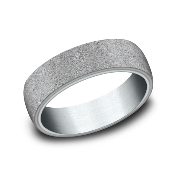 Ammara Stone 6.5mm Comfort-fit Design Wedding Ring