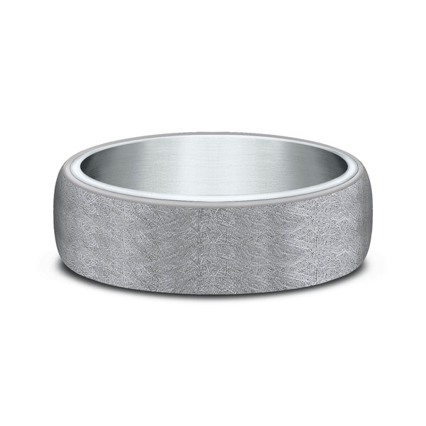 Ammara Stone 6.5mm Comfort-fit Design Wedding Ring