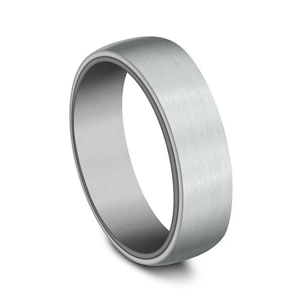 Ammara Stone 6.5mm Comfort-fit Design Wedding Ring