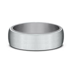 Ammara Stone 6.5mm Comfort-fit Design Wedding Ring