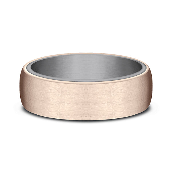 Ammara Stone 6.5mm Comfort-fit Design Wedding Ring