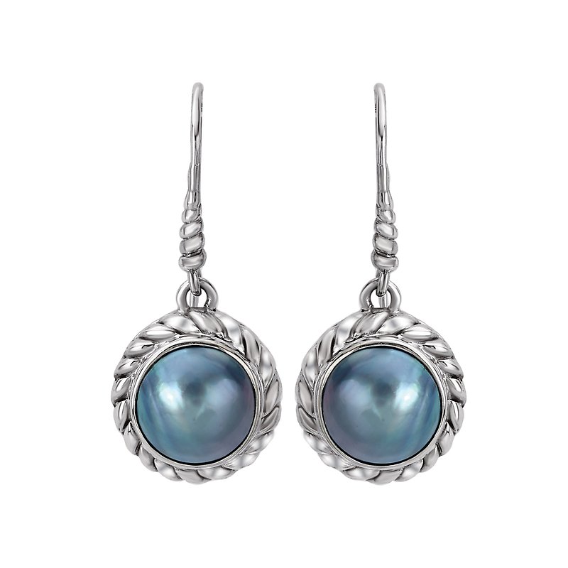 Eleganza Ladies Mabe Pearl Earrings