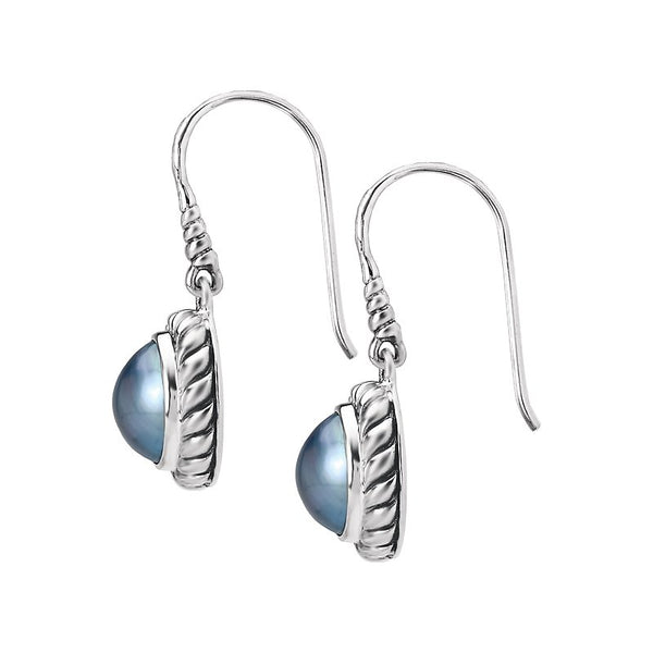 Eleganza Ladies Mabe Pearl Earrings