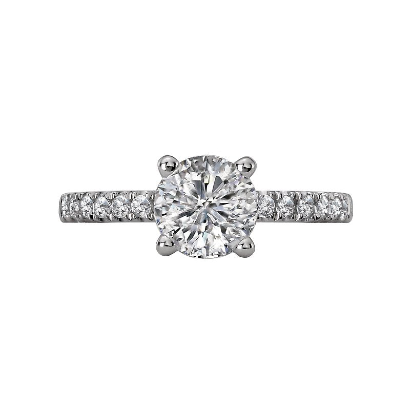 Romance Diamond Semi-mount Engagement Ring