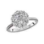 Romance Halo Semi-Mount Diamond Ring