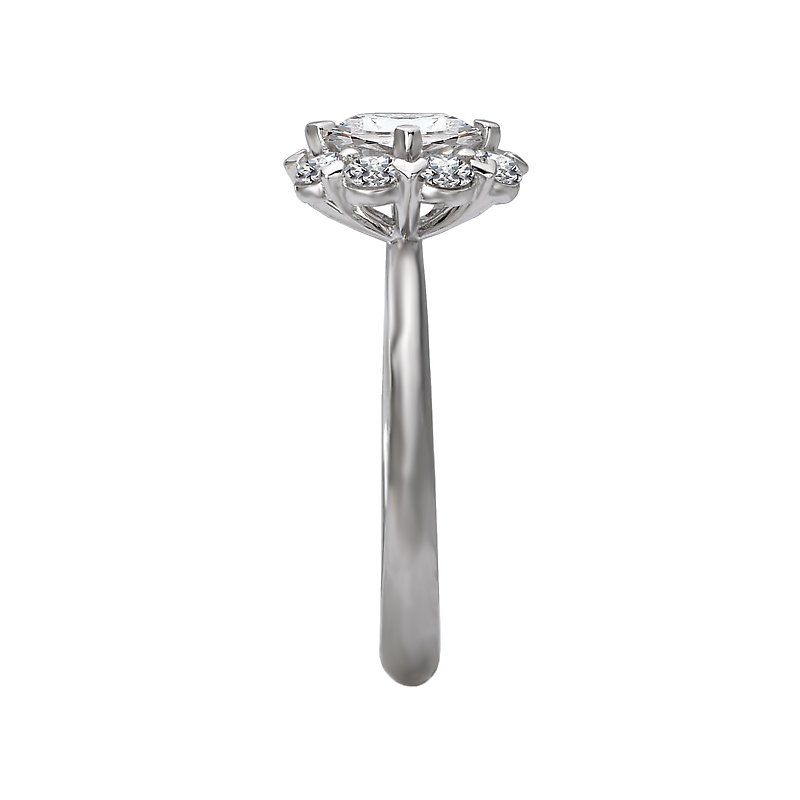 Romance Halo Semi-Mount Diamond Ring