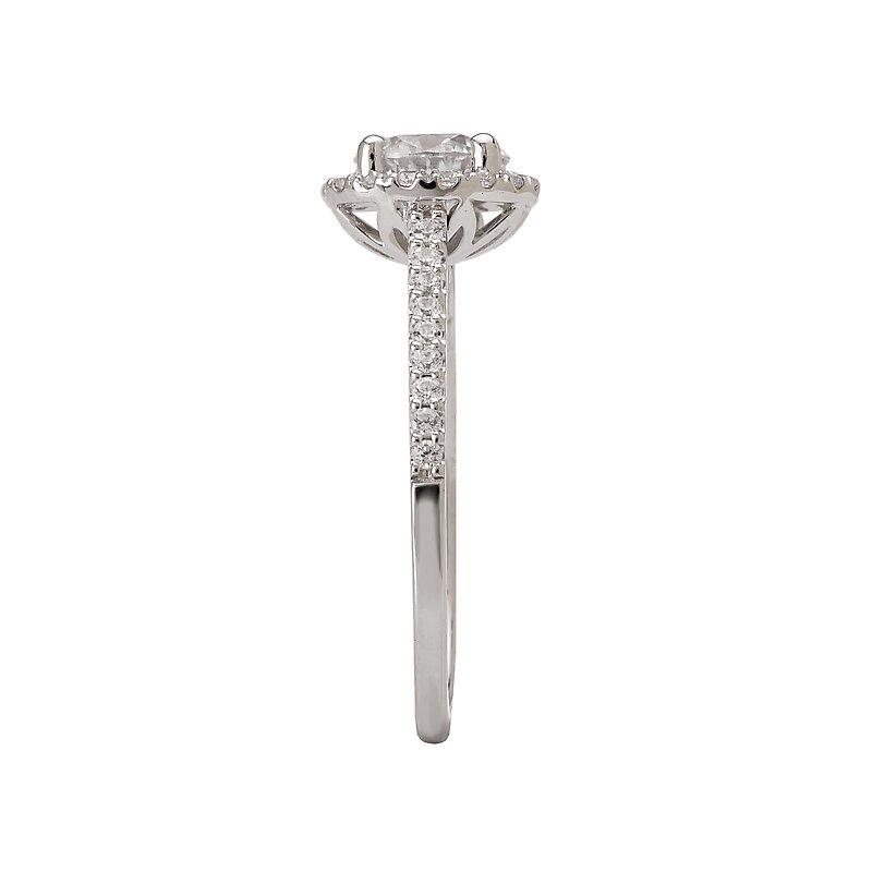 Romance Halo Semi-Mount Diamond Ring