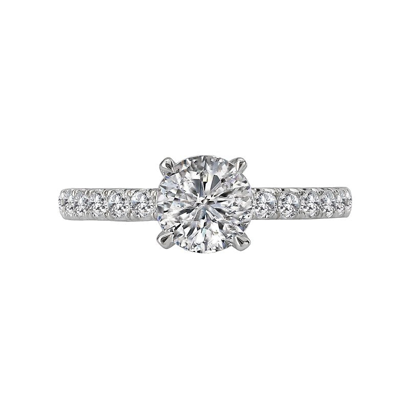 Romance Peg Head Semi-Mount Diamond Ring
