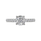 Romance Peg Head Semi-Mount Diamond Ring