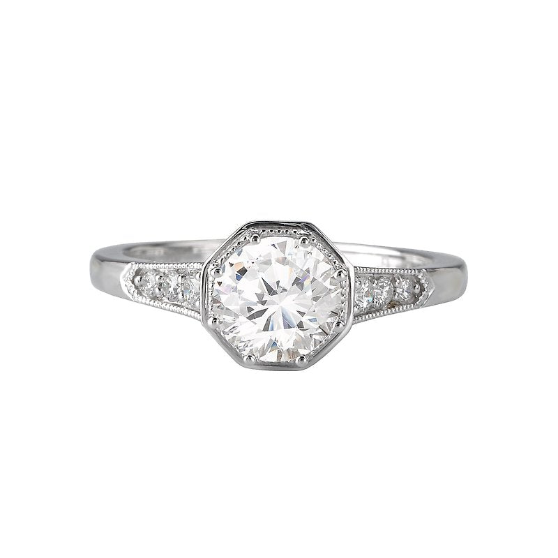 Romance Vintage Semi-Mount Diamond Ring