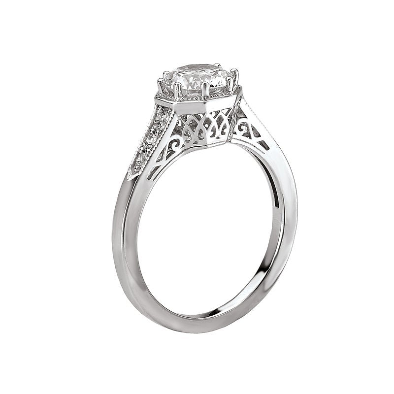 Romance Vintage Semi-Mount Diamond Ring