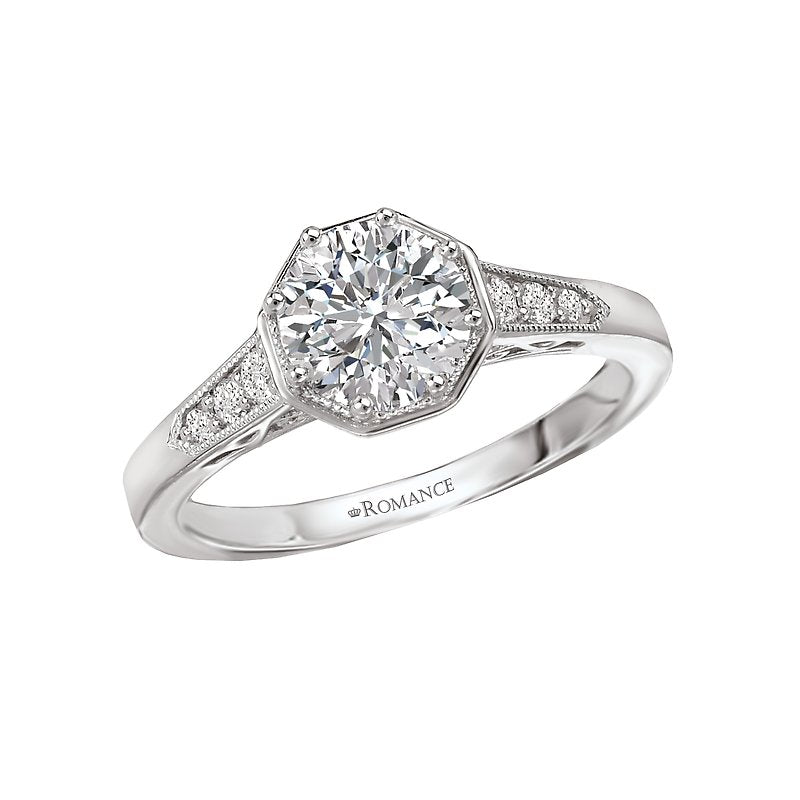 Romance Vintage Semi-Mount Diamond Ring
