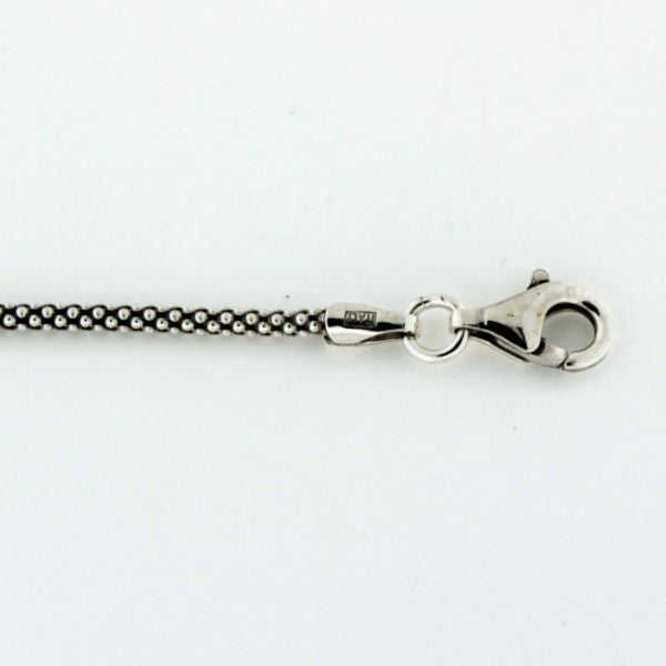 Southern Gates® 1.6mm Oxidized Sterling Silver Popcorn Chain