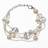 Southern Gates® Oak Tree and Pearl Bracelet