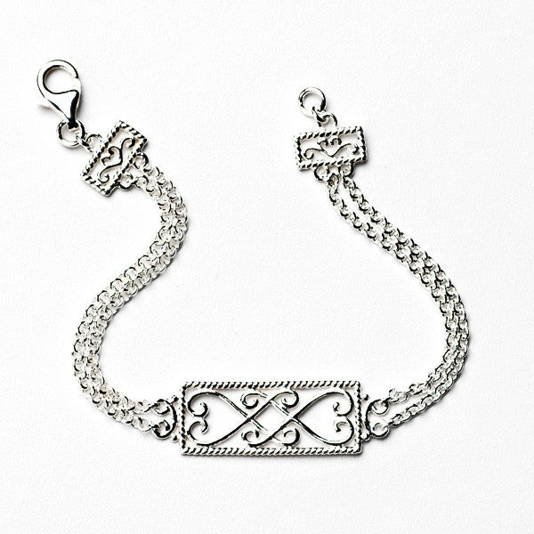 Southern Gates® Double Chain Scroll Bracelet