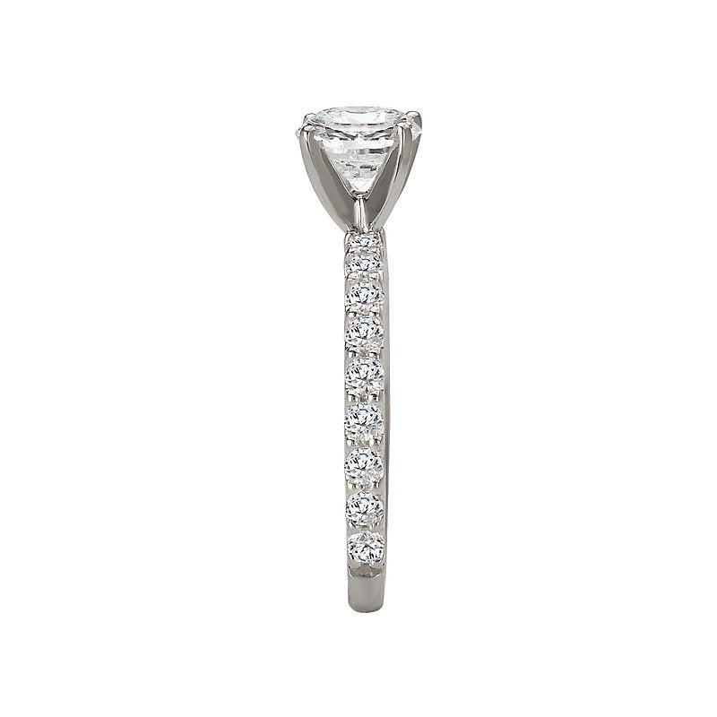 Romance Peg Head Semi-Mount Diamond Ring