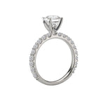 Romance Peg Head Semi-Mount Diamond Ring