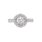 Romance Halo Semi-Mount Diamond Ring