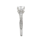 Romance Peg Head Semi-Mount Diamond Ring