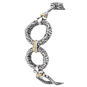 Eleganza Ladies Fashion Two-Tone Bracelet