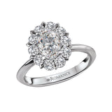 Romance Halo Semi-Mount Diamond Ring