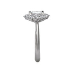 Romance Halo Semi-Mount Diamond Ring