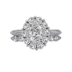 Romance Halo Semi-Mount Diamond Ring