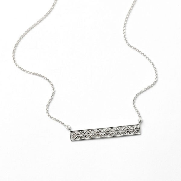 Southern Gates® Rhodium Rhodium Plated Horizontal Necklace