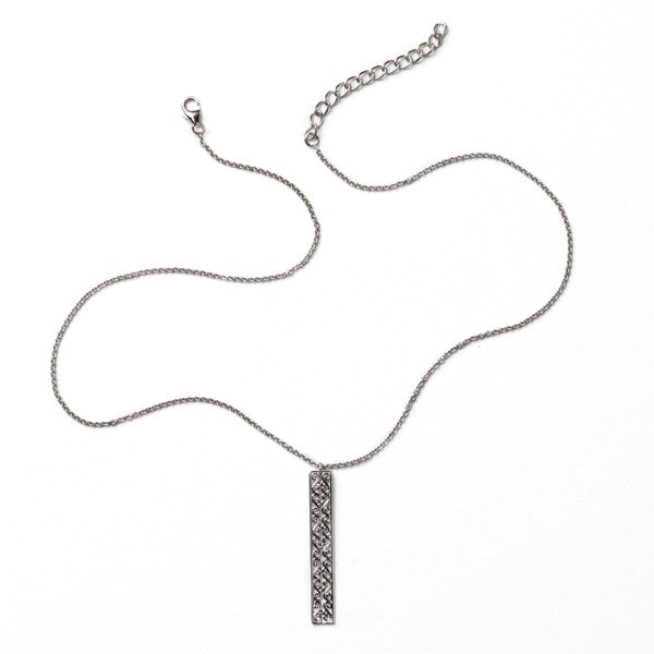 Southern Gates® Rhodium Plated Balcony Vertical Necklace