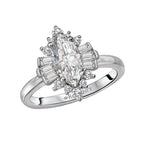 Romance Halo Semi-Mount Diamond Ring