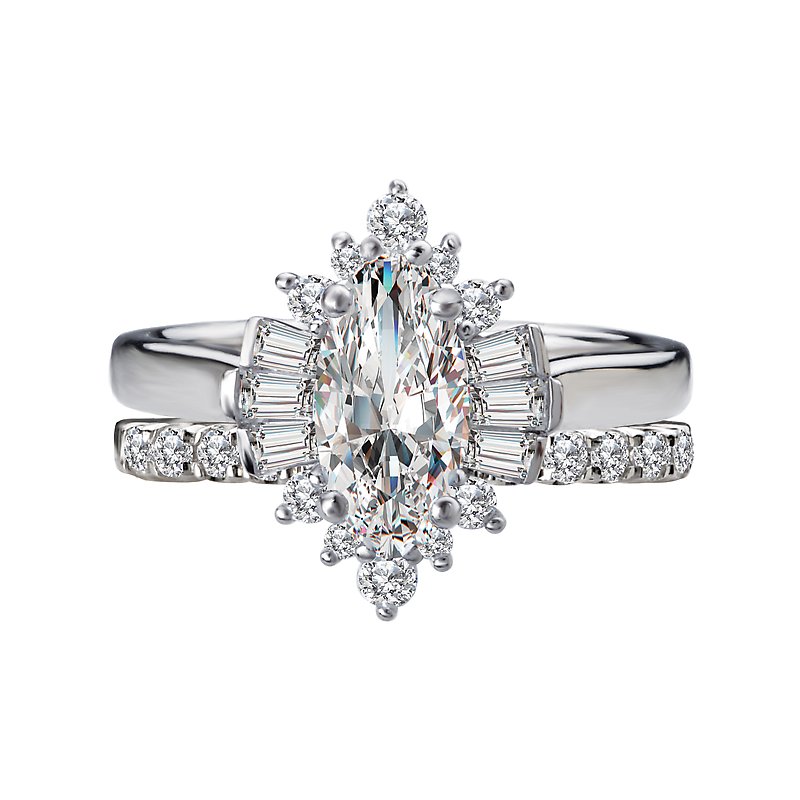 Romance Halo Semi-Mount Diamond Ring