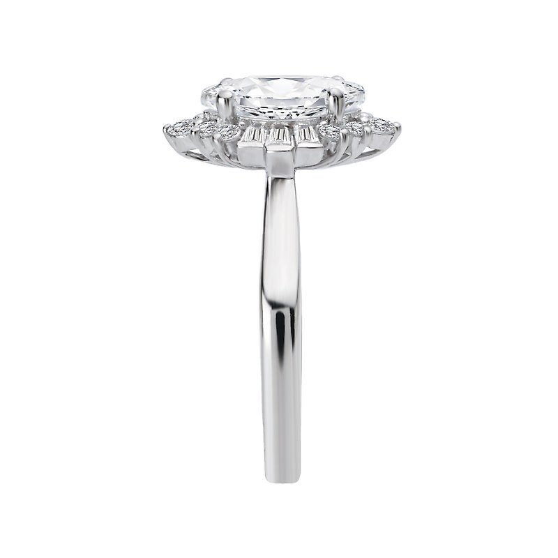Romance Halo Semi-Mount Diamond Ring