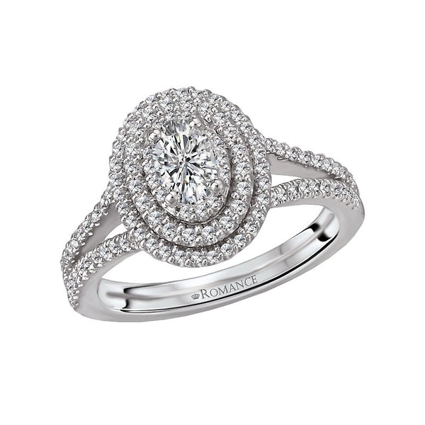 Romance Split Shank Diamond Ring