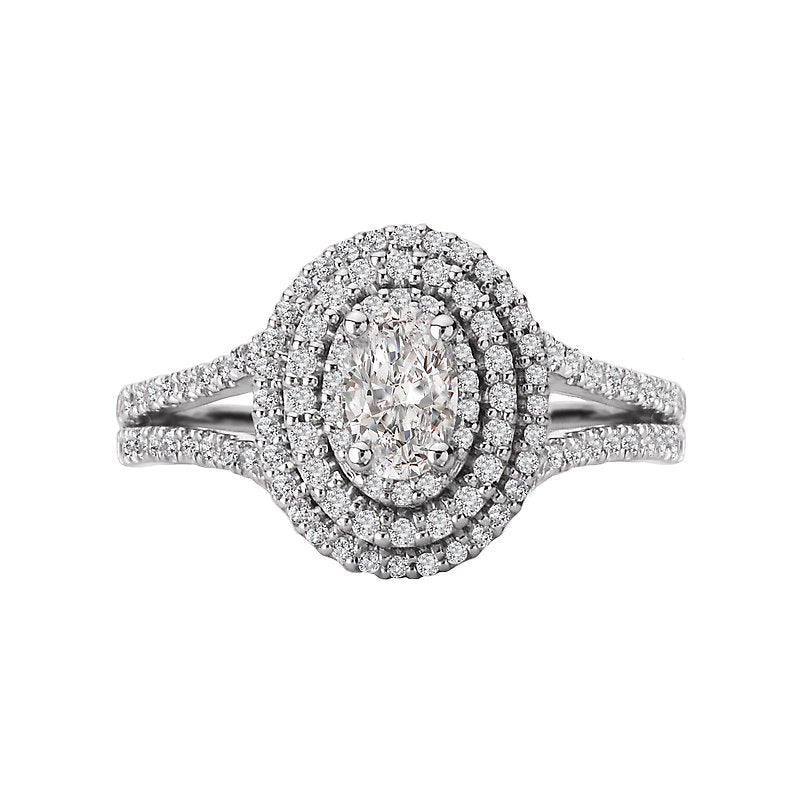 Romance Split Shank Diamond Ring