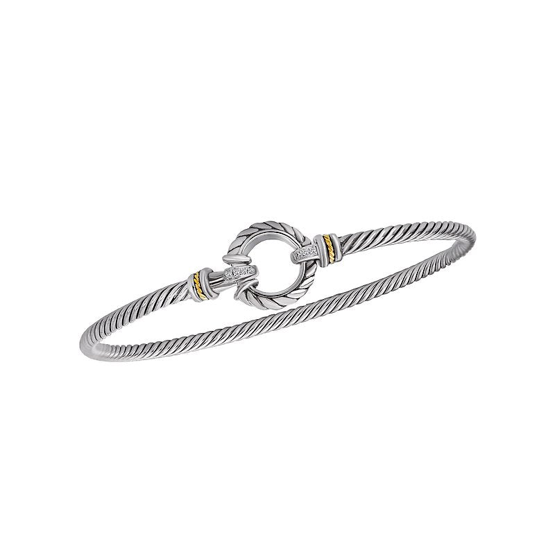 Eleganza Ladies Two-Tone Diamond Bracelet