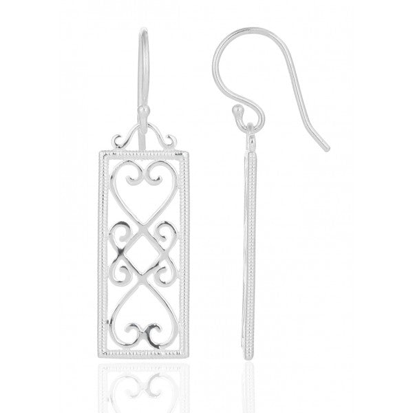 Southern Gates® Retangular Heart Earring