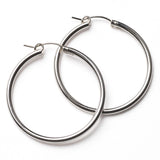 Southern Gates Gold Fill/Sterling Silver Round Hoop Earring