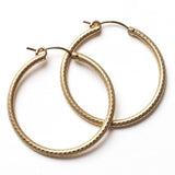 Southern Gates Gold Filled/Sterling Silver Round Hoop Earring