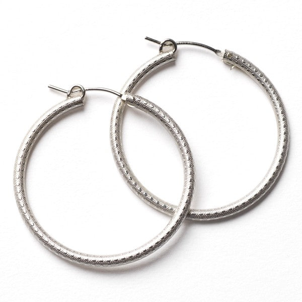 Southern Gates Gold Filled/Sterling Silver Round Hoop Earring