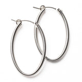 Southern Gates Gold Fill/Sterling Silver Oval Hoop Earring