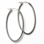 Southern Gates Gold Fill/Sterling Silver Oval Hoop Earring