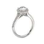 Romance Halo Semi-Mount Diamond Ring