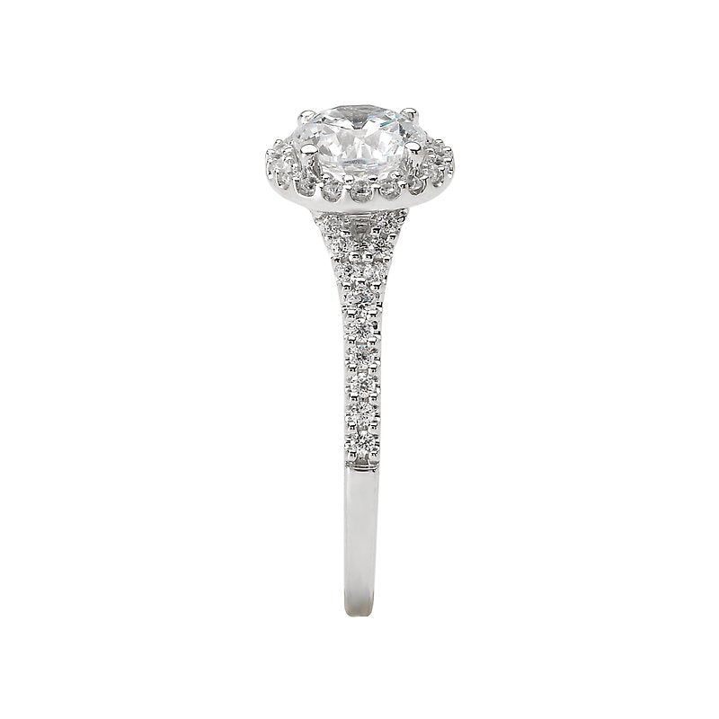 Romance Halo Semi-Mount Diamond Ring