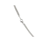 Eleganza Sterling Silver Triple Chain