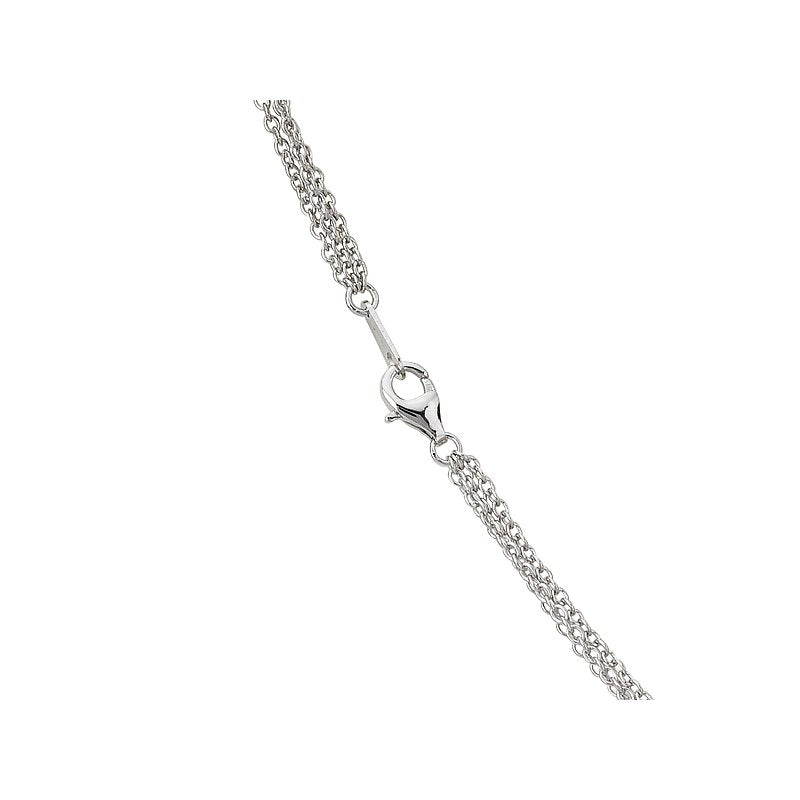 Eleganza Sterling Silver Triple Chain