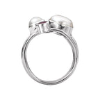 Eleganza Ladies Pearl and Gemstone Ring