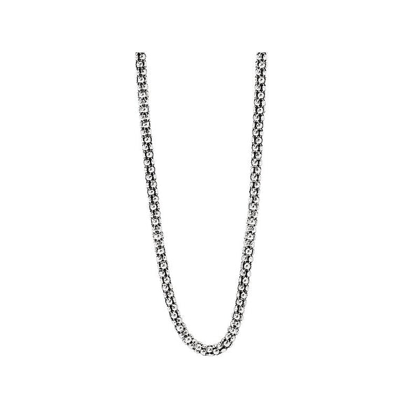 Eleganza Sterling Silver Popcorn Chain