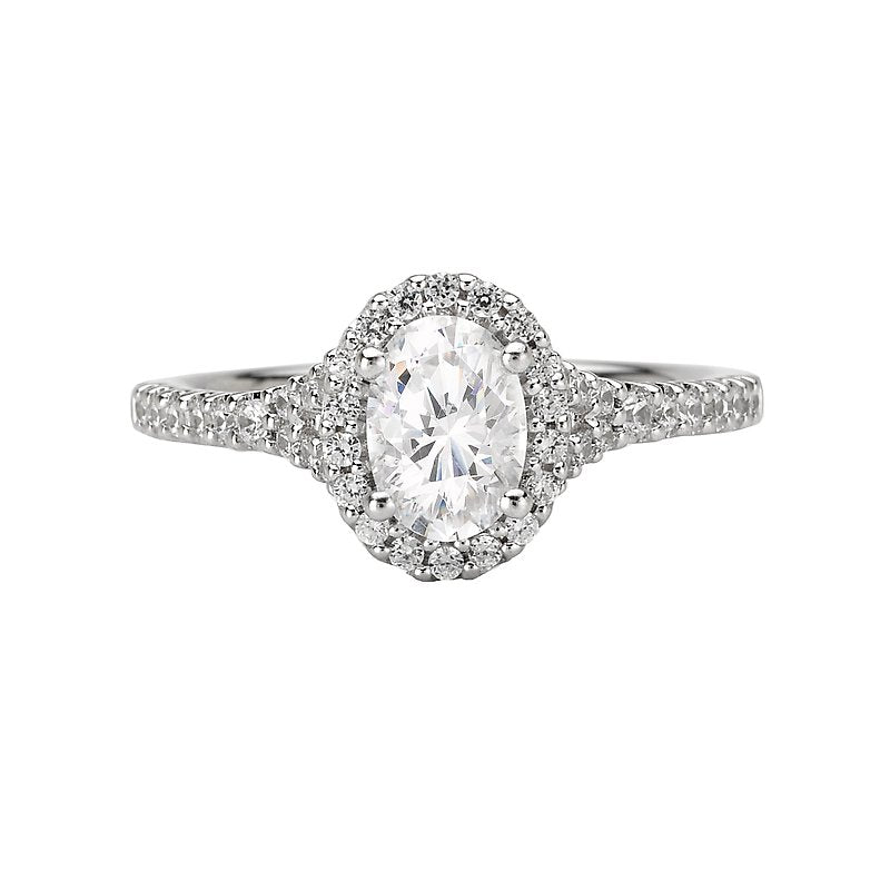 Romance Halo Semi-Mount Diamond Ring