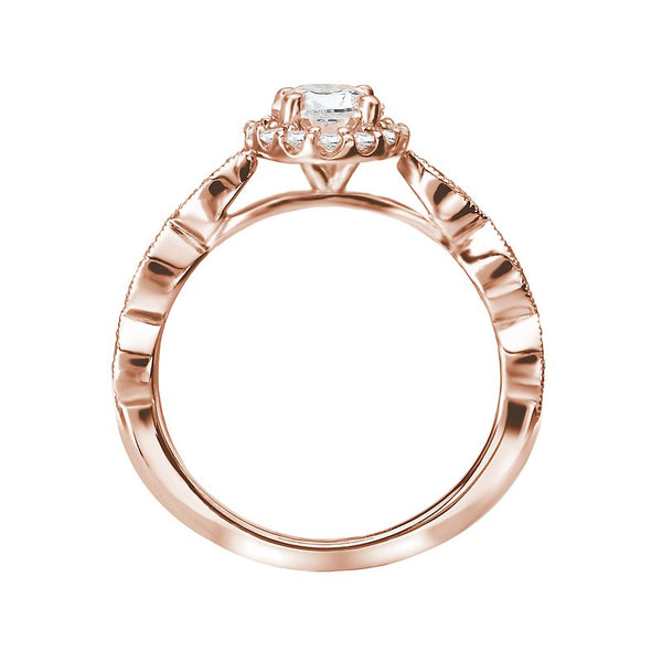 Romance Halo Semi Mount Ring